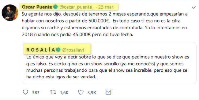 El alcalde de Valladolid y sus problemas con la cantante 'Rosalía'